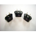 Plug Adapter TRAVEL for EUROPE ASIA ROUND TO USA FLAT 110 CONVERTER ( 3 Pieces)