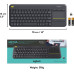 Logitech - K400 Plus TKL Wireless Membrane Keyboard for PC/TV/Laptop/Tablet with Built-in Touchpad