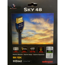 AudioQuest - Sky 4K-8K-10K 48Gbps HDMI Cable - Blue/Black
