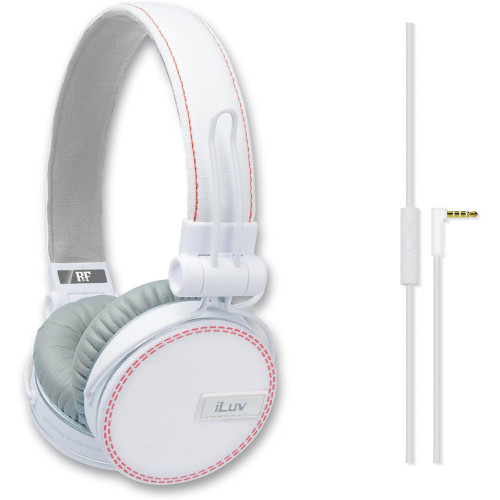 iLuv iHP636WHT Rockefeller Over-Ear Kopfhörer Headphones 3.5mm JEANS weiss iLuv iHP636WHT Rockefeller Over-Ear Kopfhörer Headphones 3.5mm JEANS weiss