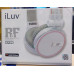 iLuv iHP636WHT Rockefeller Over-Ear Kopfhörer Headphones 3.5mm JEANS weiss