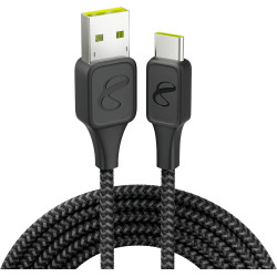 InfinityLab InstantConnect USB-A to USB-C - Charging Cable for USB-C Devices - Black, 5 feet