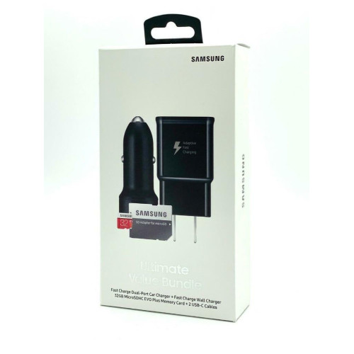Samsung Ultimate Value Bundle | SD Card, Fast Charger, Car Charger