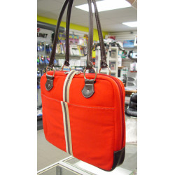Mango Tango Striped 17" Laptop Bag/Briefcase